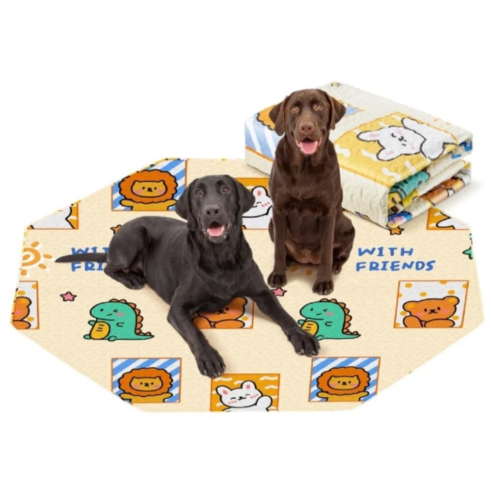 PJYucien Washable Pee Pads for Dogs, 33'' Per Side 89'' Diagonal Octagonal PJYuc - Picture 1 of 6